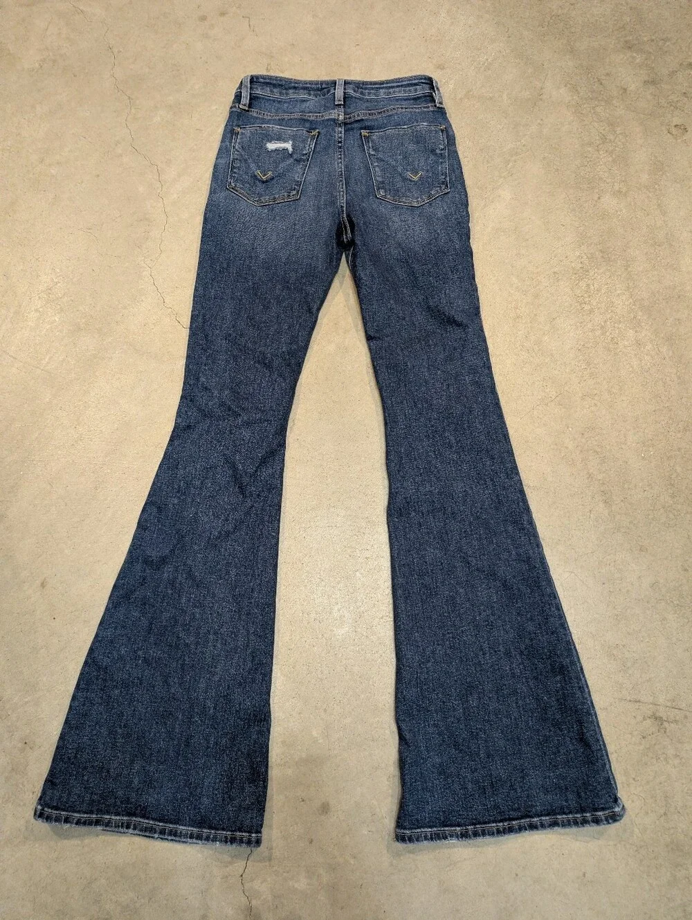 Hudson Holly Flare Leg Jeans Women's 25 Denim High Rise